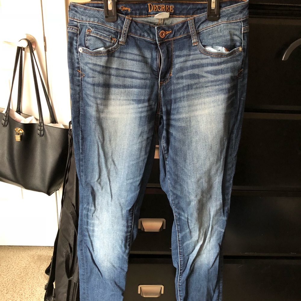 Decree blue skinny jeans size 11!